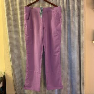 NWT Figs Lavender Dew Kade Cargo Scrub Pants Large Tall